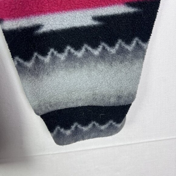 Wrangler Aztec Western Blanket Fleece 1/4 Zip Pullover Size Large Southwest - Picture 8 of 14